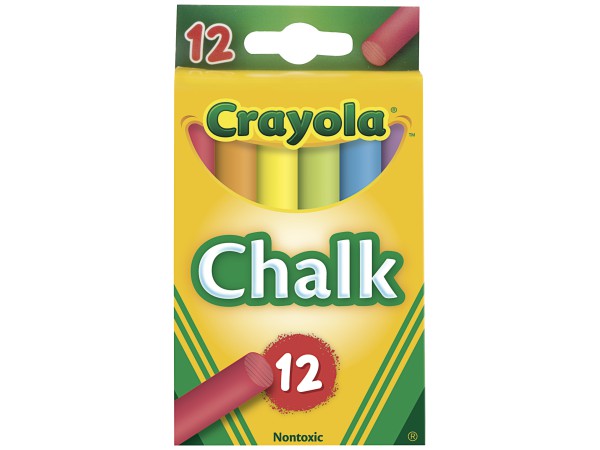 Crayola Coloured Chalk 12pk