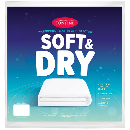 Tontine Waterproof Mattress Protector Single Bed