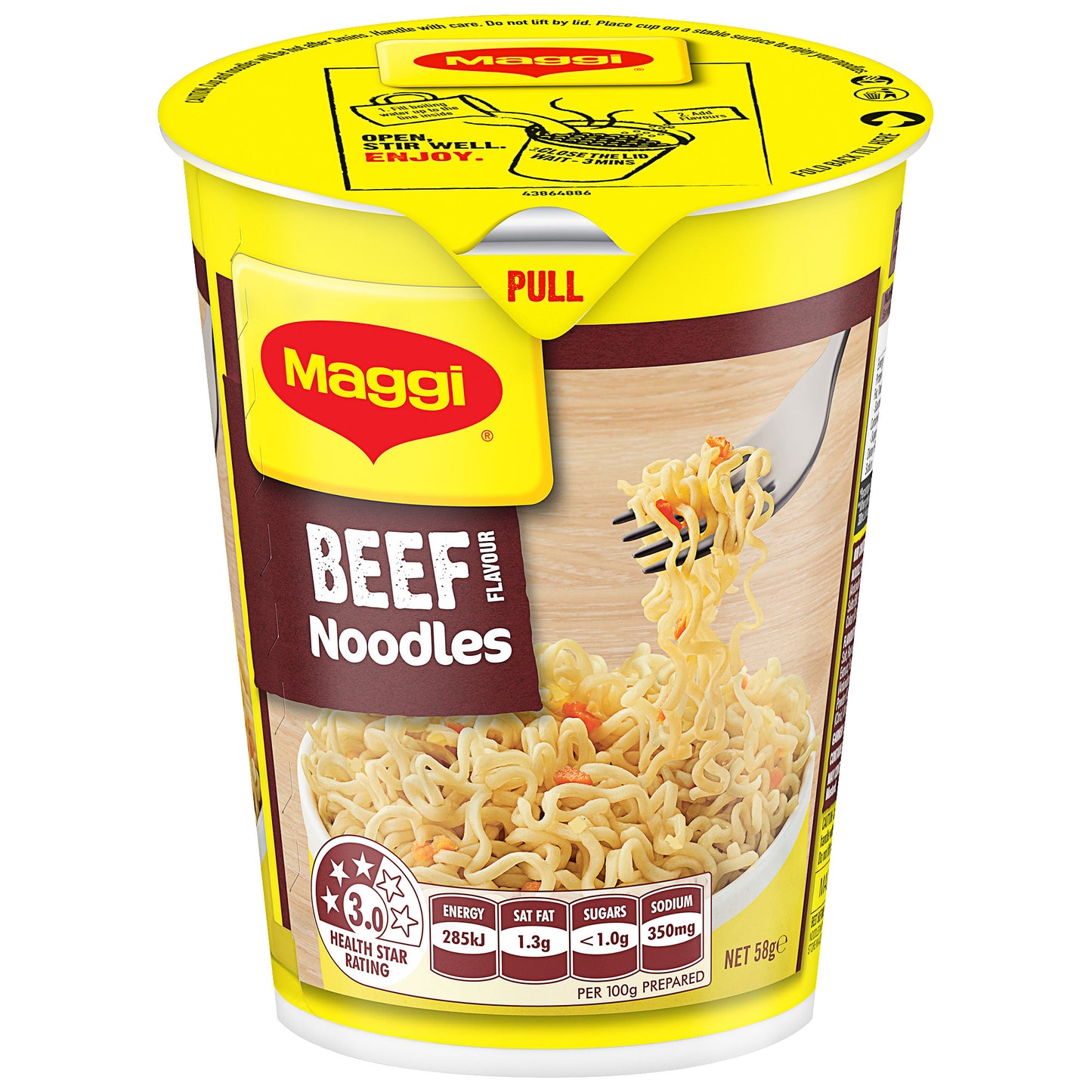 Maggi Noodles Beef Cup 58g