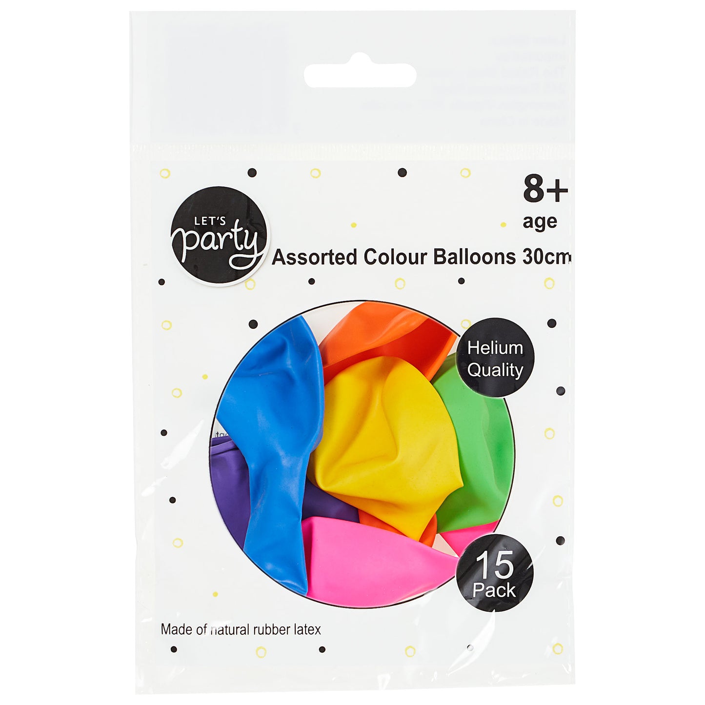 Assorted Colour Balloons 15pk