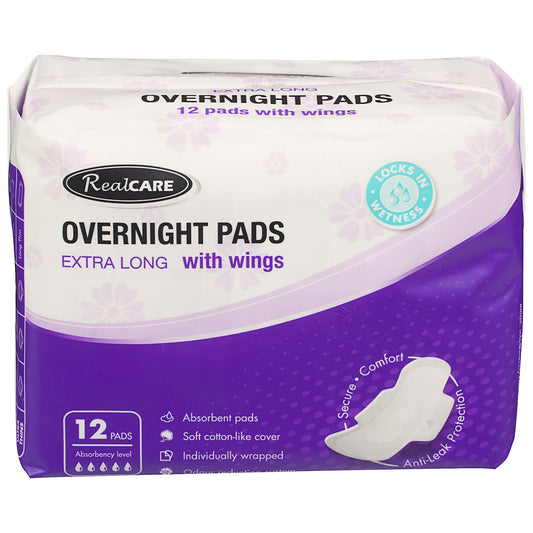 Realcare Pads Maxi Night Wings 12 Pads