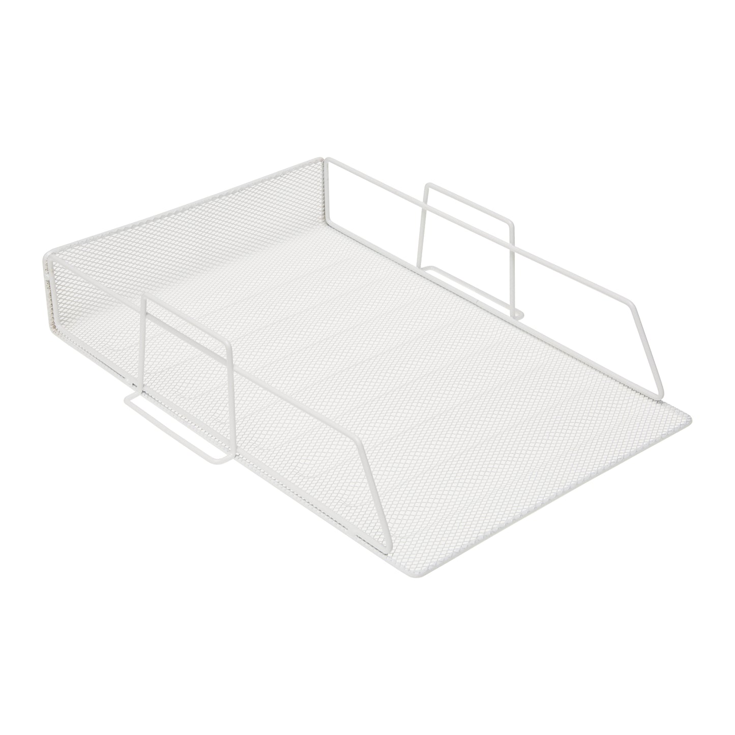 Desk Tribe White Document Tray Mesh