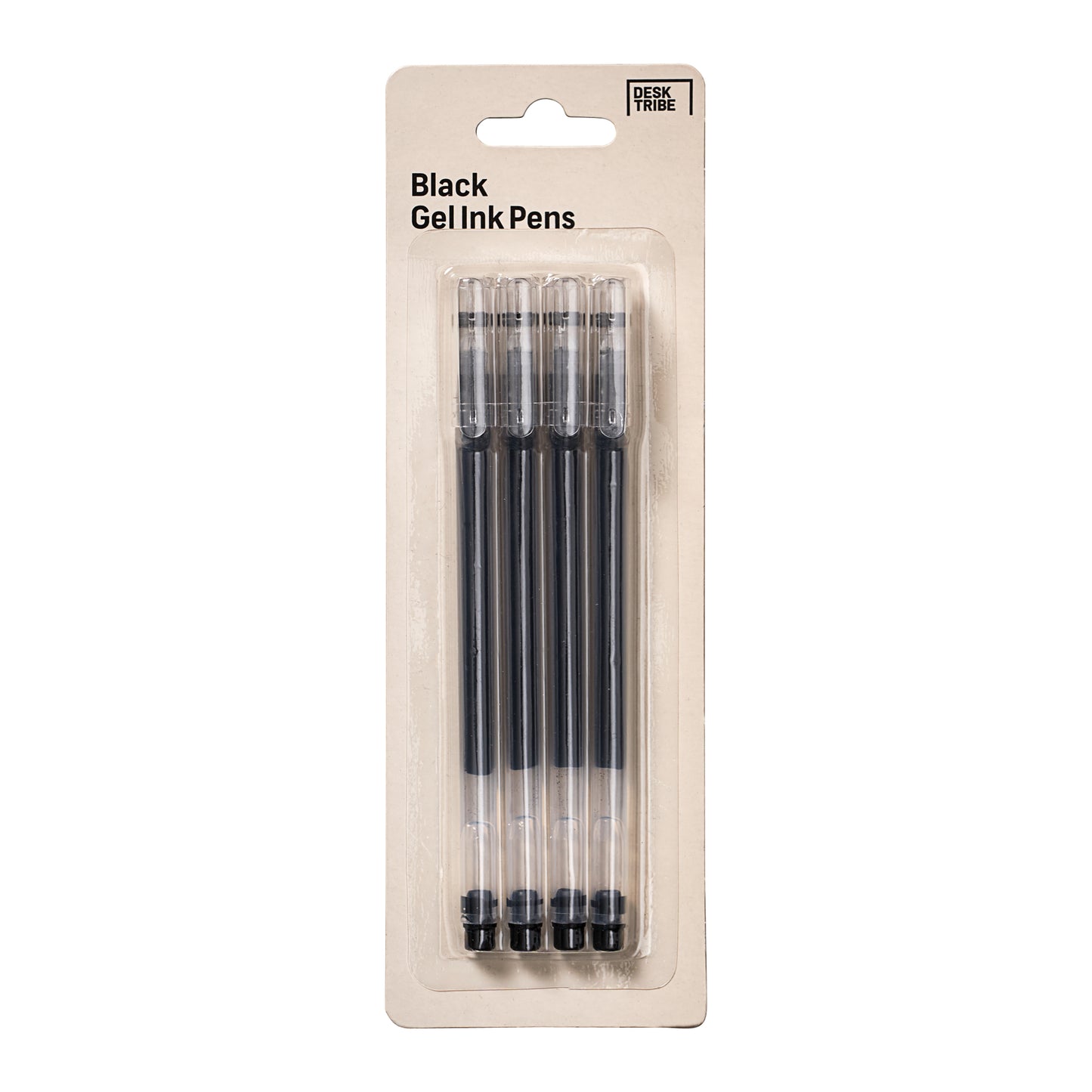 Desk Tribe Gel Pens Black 4pk