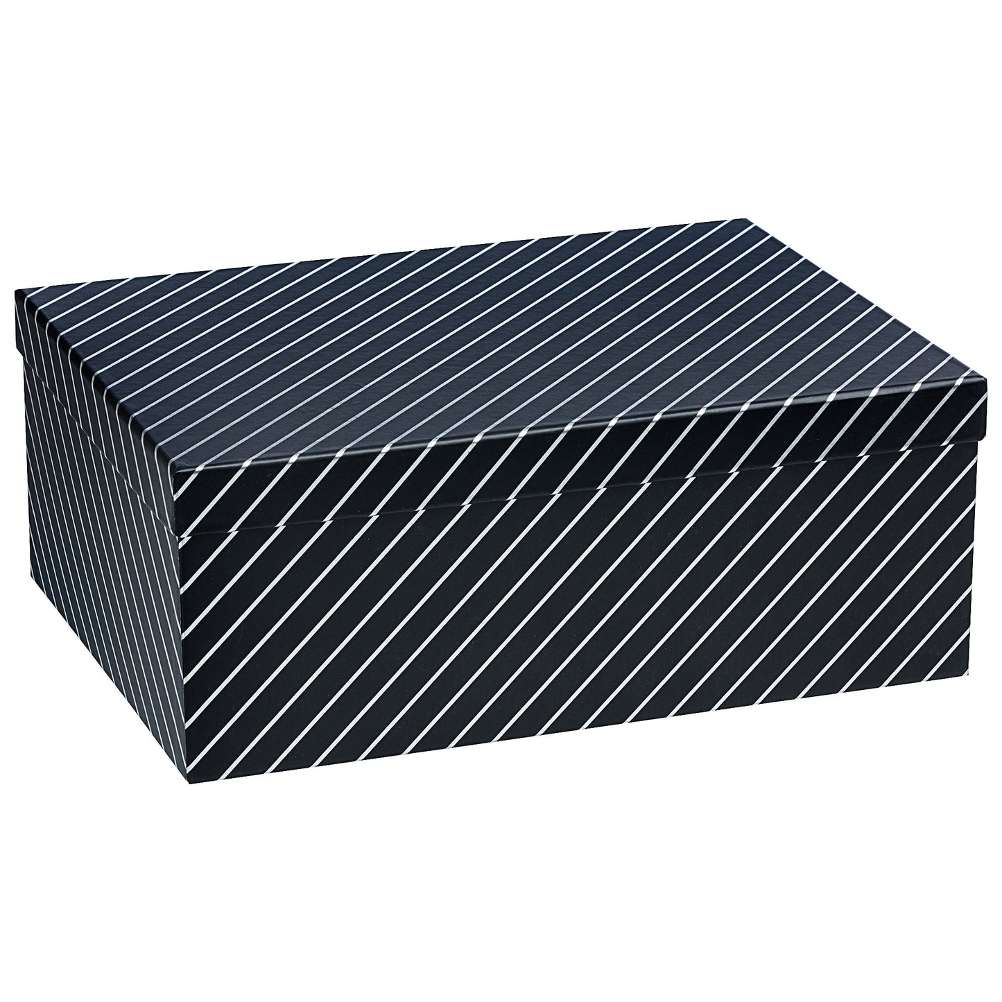 Gift Box Silver Stripe 35x26x13cm