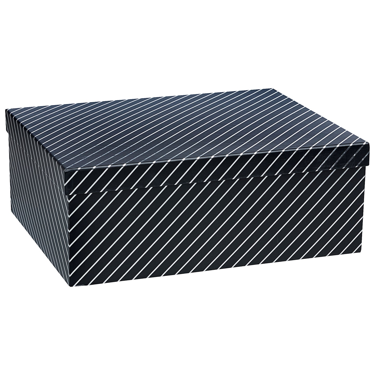 Gift Box Silver Stripe 41x32x15.5cm