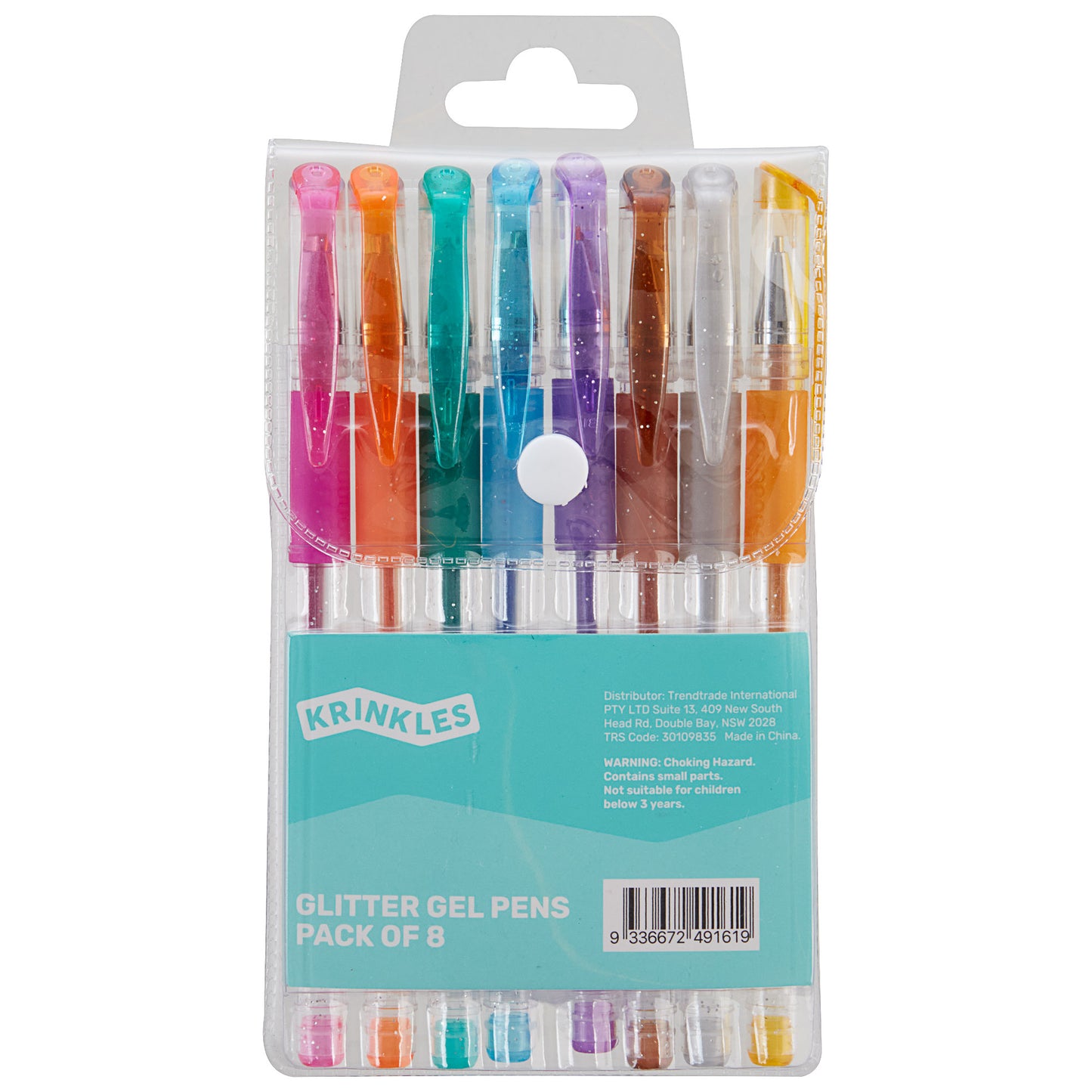 Krinkles Glitter Gel Pens 8pk