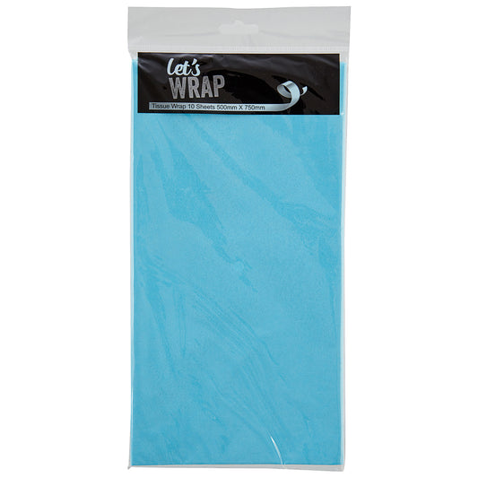 Blue Tissue Paper 50x75cm 10 Sheets