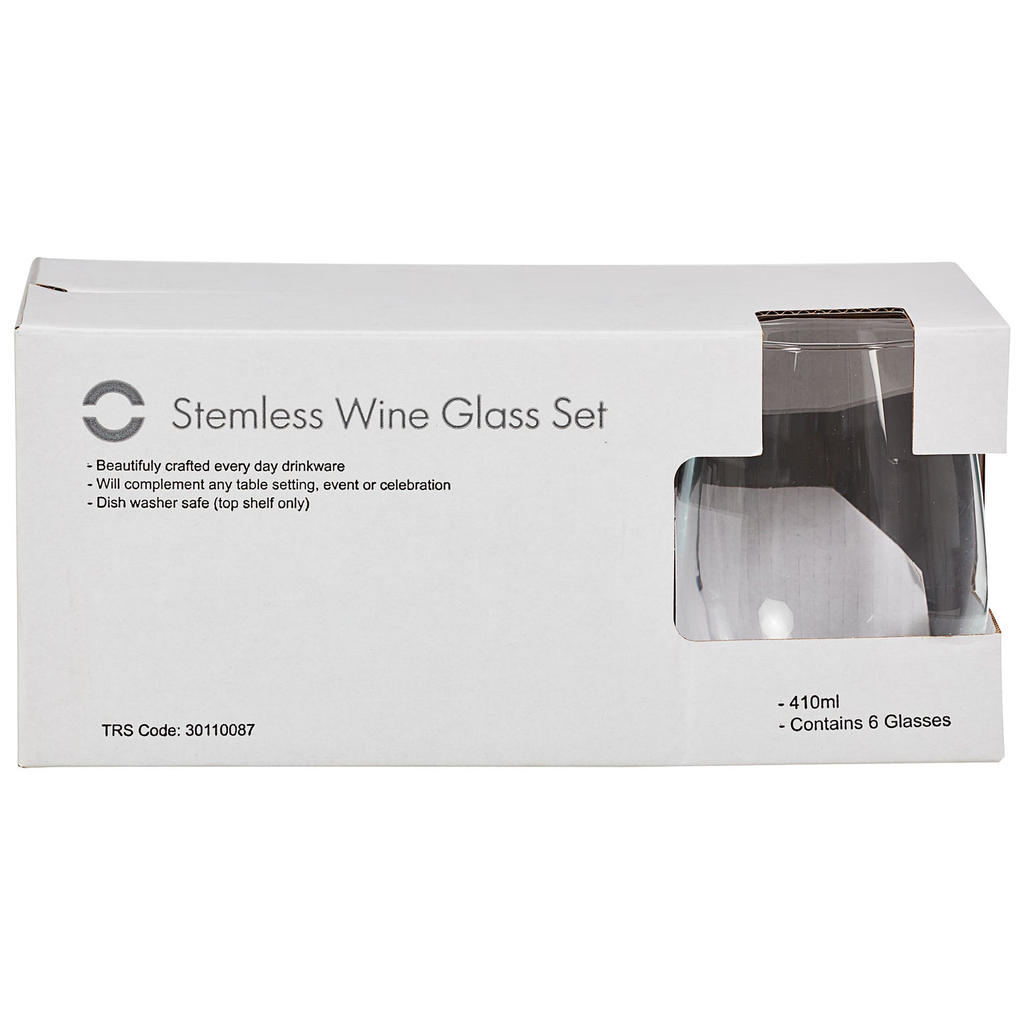 Stemless Wine Glass Set 6pk