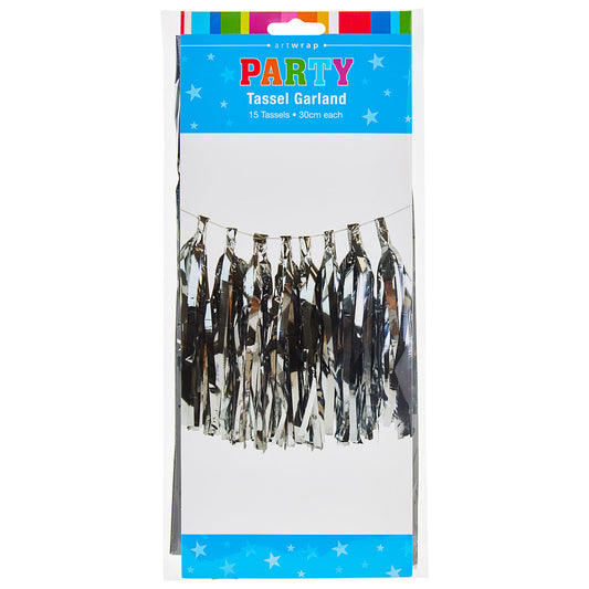 Tassel Garland Silver 15pk