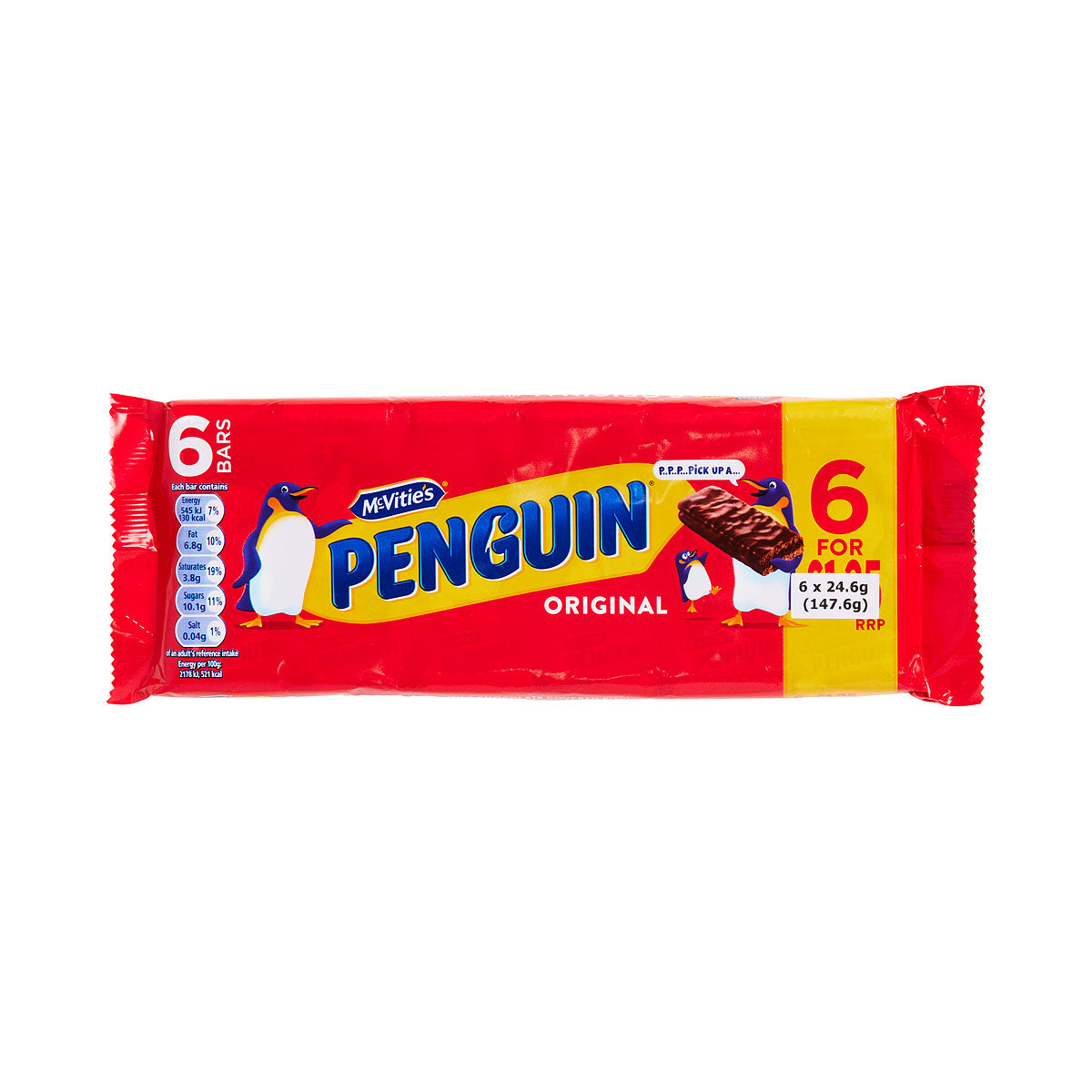 Mcvitie's Penguin 147g 6pk