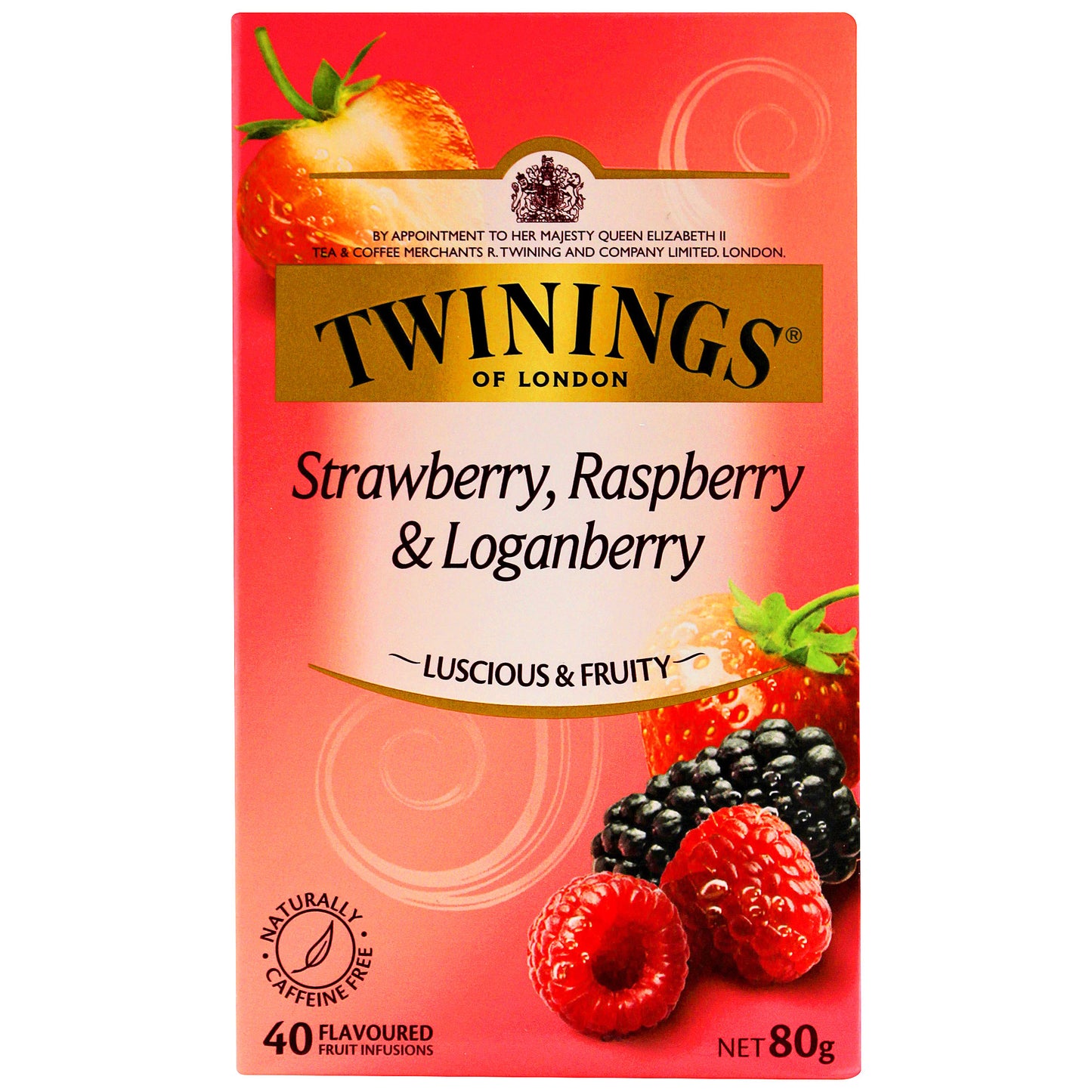 Twinings Strawberry & Loganberry Tea 40pk