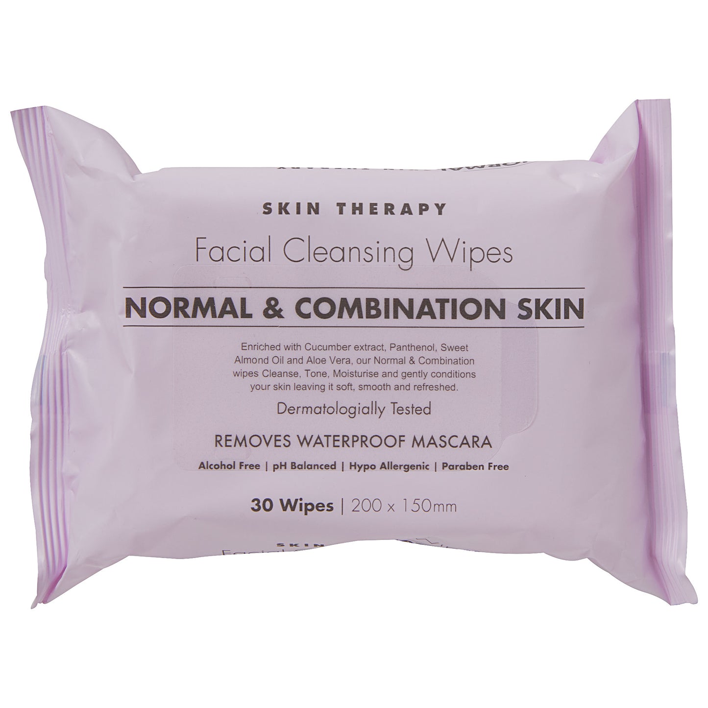 Skin Therapy Normal & Combination Skin Facial Wipes 30pk