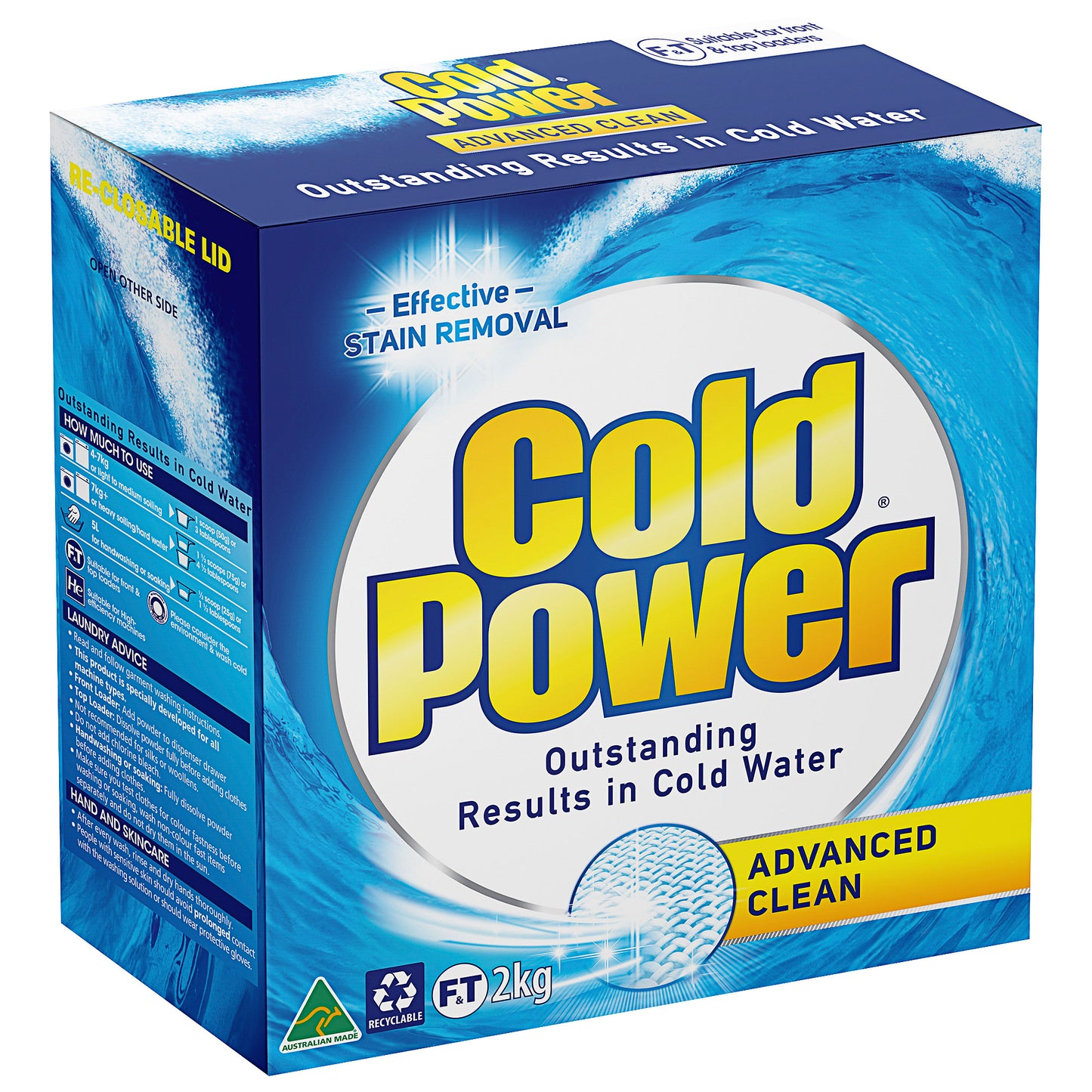 Cold Power Advanced Clean Laundry Powder 2kg