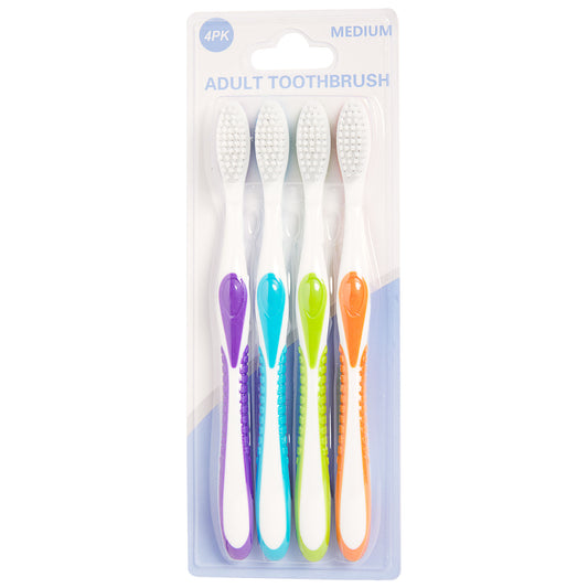 Adult Toothbrush Medium 4pk