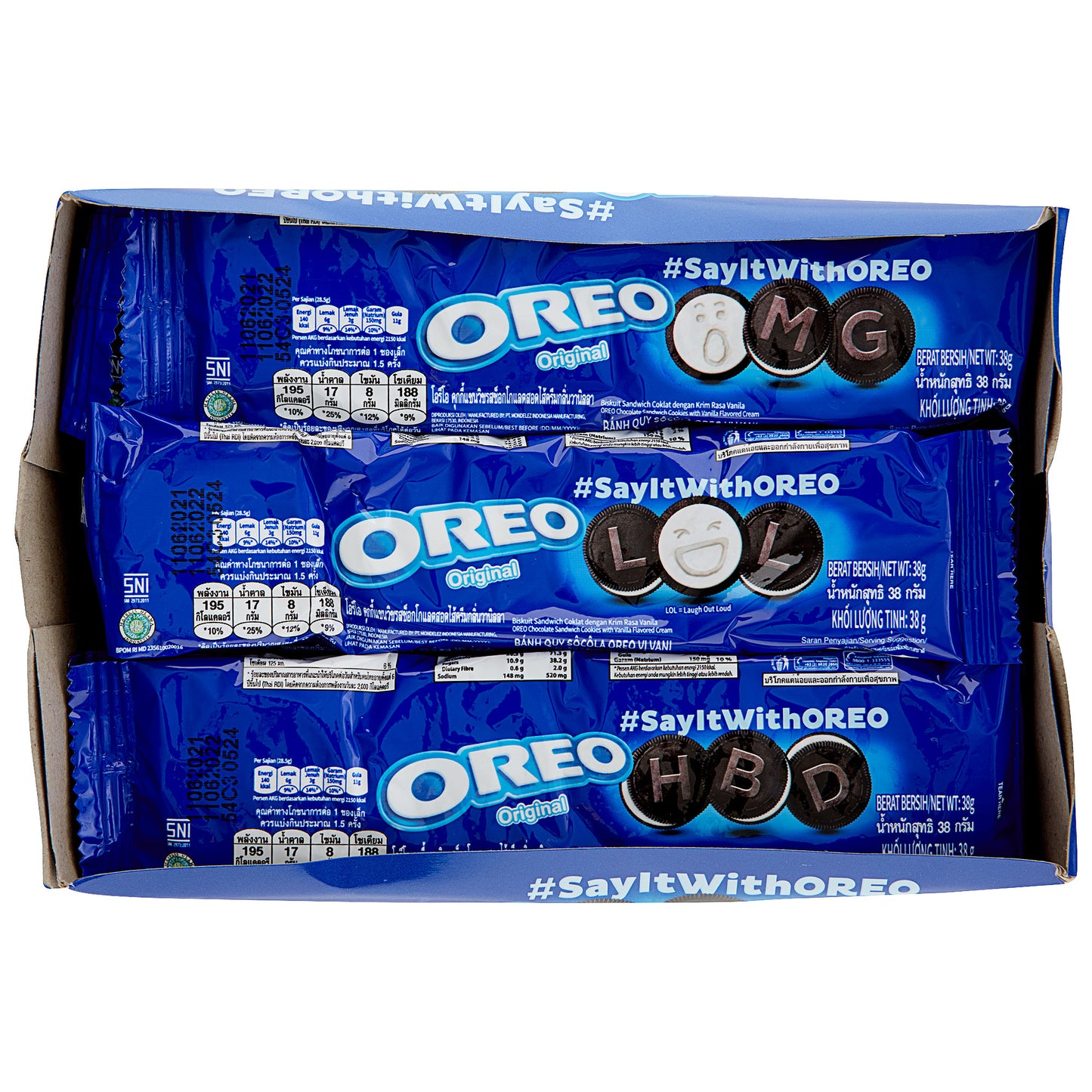 Oreo Snack Pack 12pk 456g