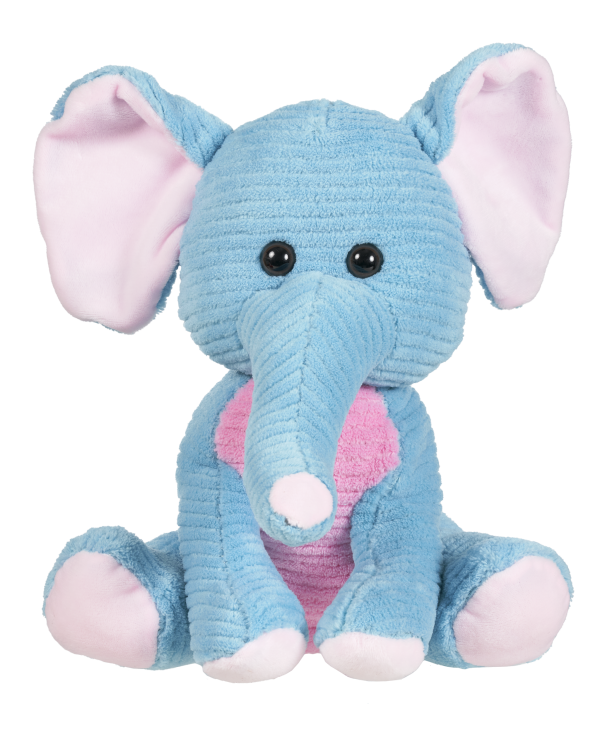 Ribbed Plush Animals 25cm Assorted