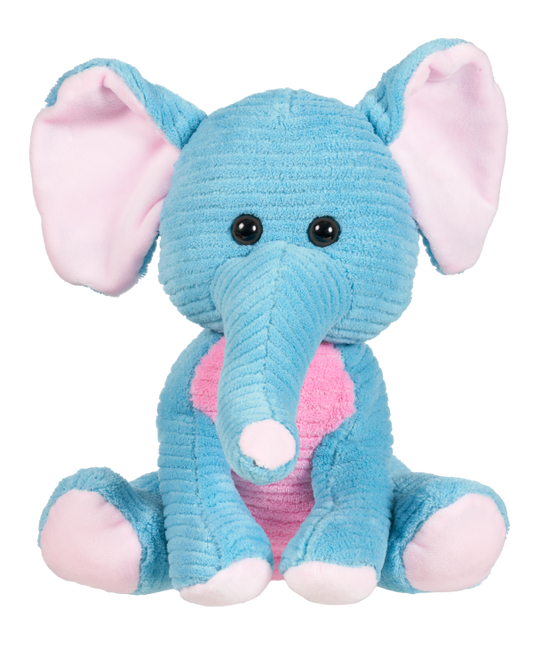 Ribbed Plush Animals 25cm Assorted