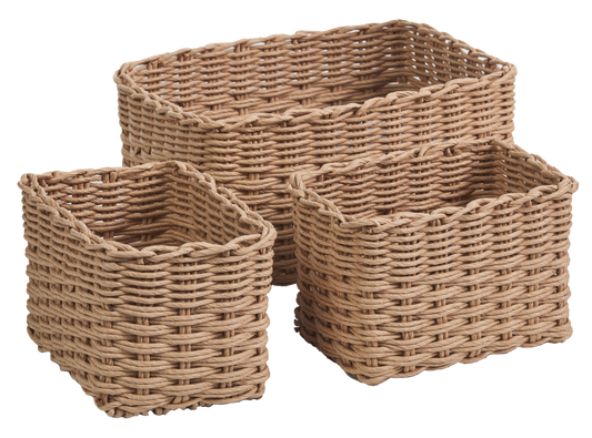 Woven Basket 3 Piece Set