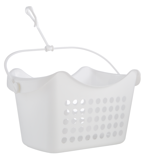 White Plastic Peg Basket