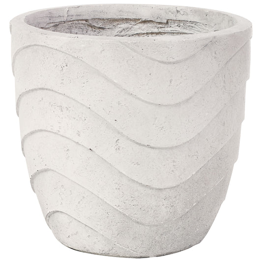 Fibre Clay Pot Wave 25.5x24.5 Small