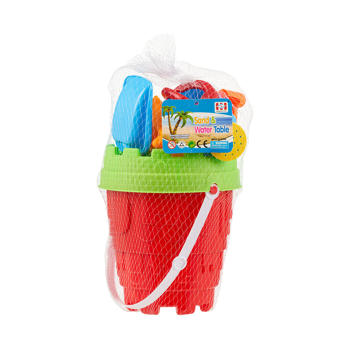 Sandcastle Bucket 9pc Set 18cm