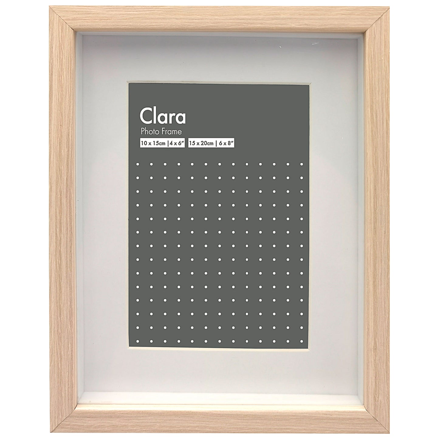 Clara Frame Wood-Look 6x8"/4x6"