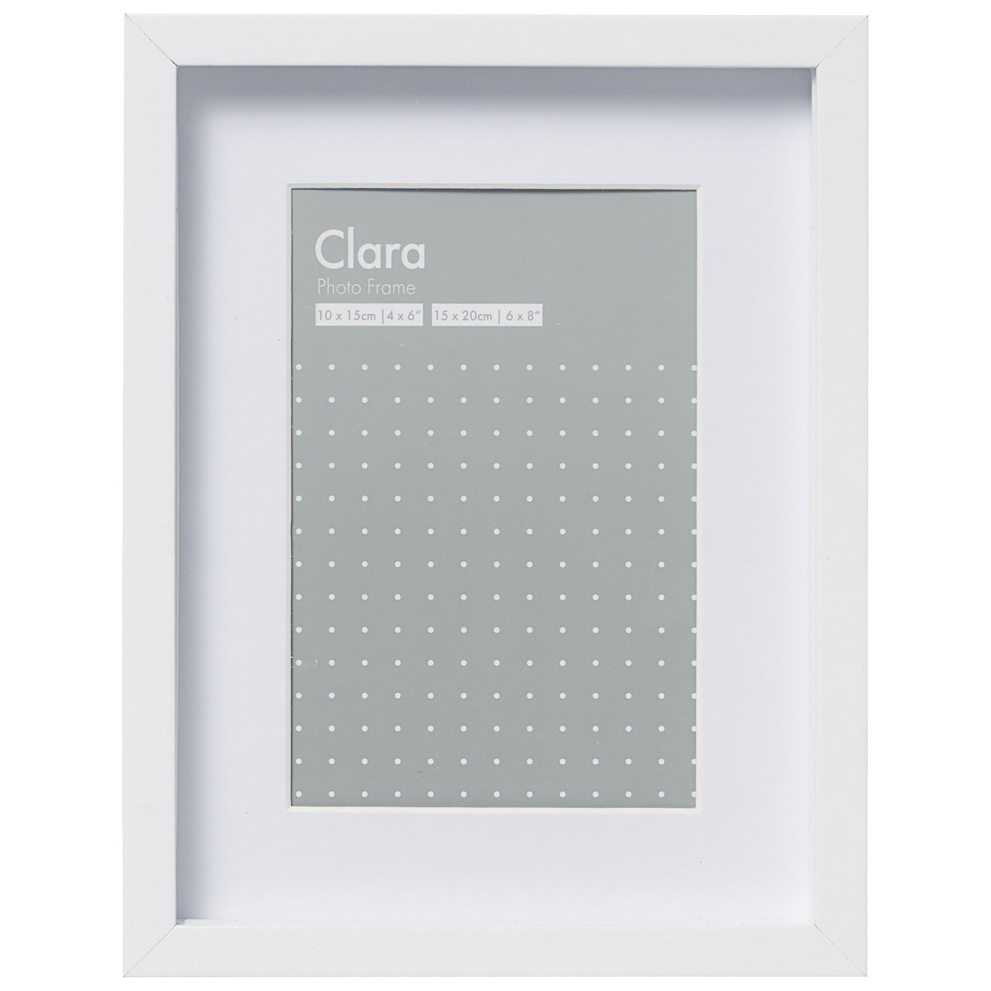 Clara Frame White 6x8"/4x6"