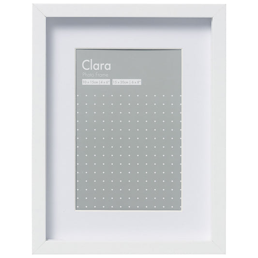 Clara Frame White 6x8"/4x6"