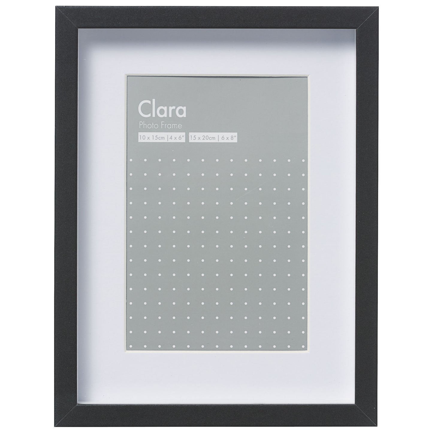 Clara Frame Black 6x8"/4x6"