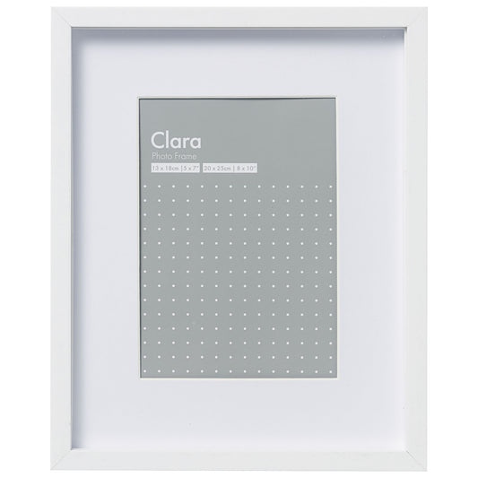 Clara Frame White 8x10"/5x7"