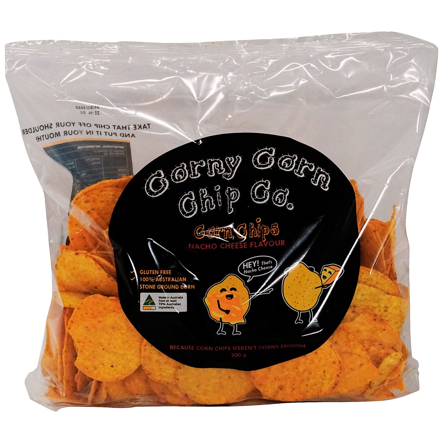 Corny Corn Chip Co Nacho Cheese 350g