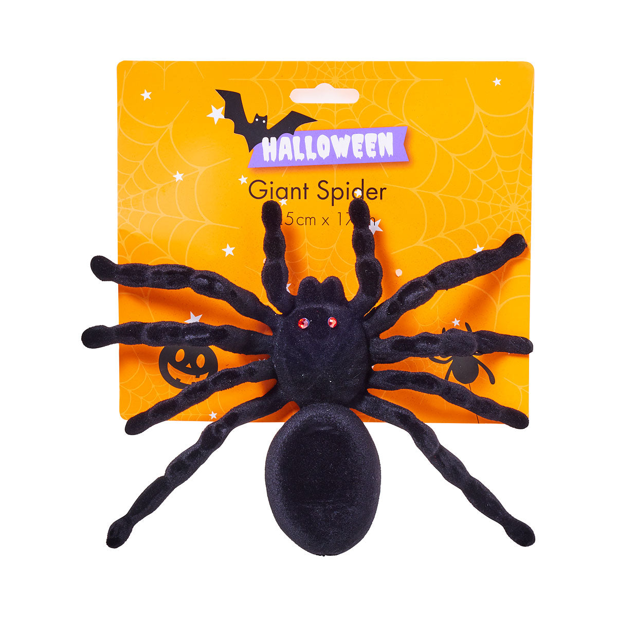 Halloween Giant Spider 19.5x17cm