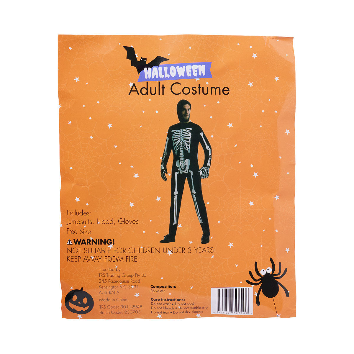 Halloween Costume Adult Skeleton