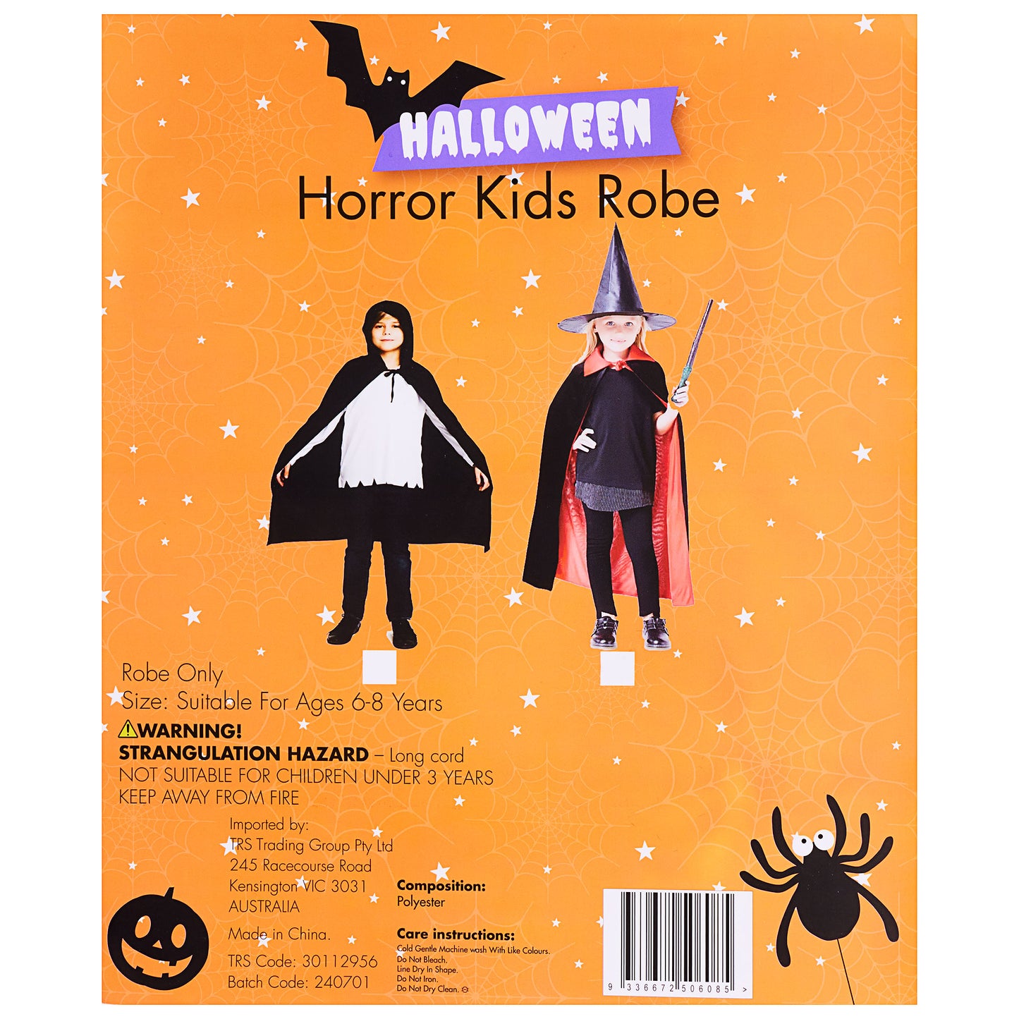 Halloween Kids' Horror Robe Assorted