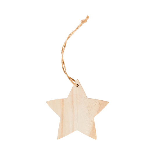 Christmas Tree Decoration Wooden Shape Assorted