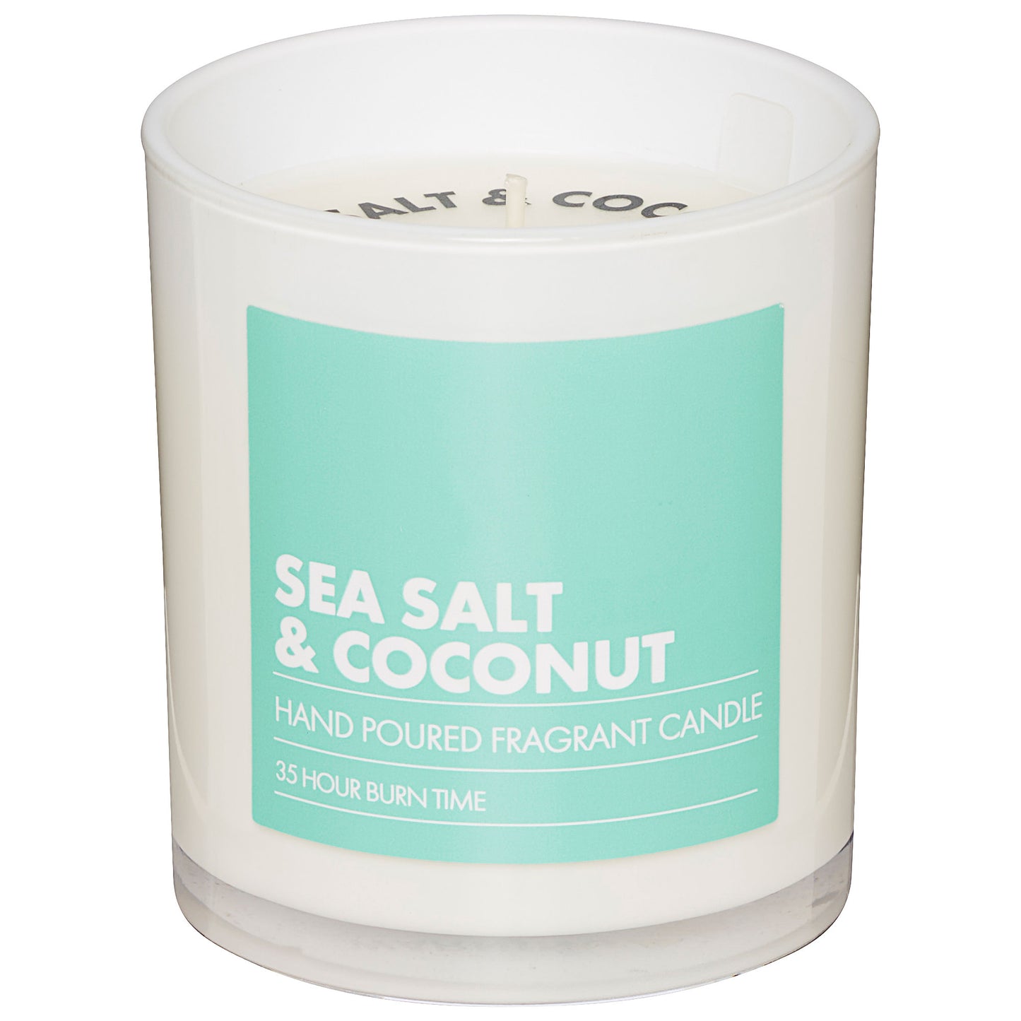 Scented Glass Candle Sea Salt & Coconut 8cm