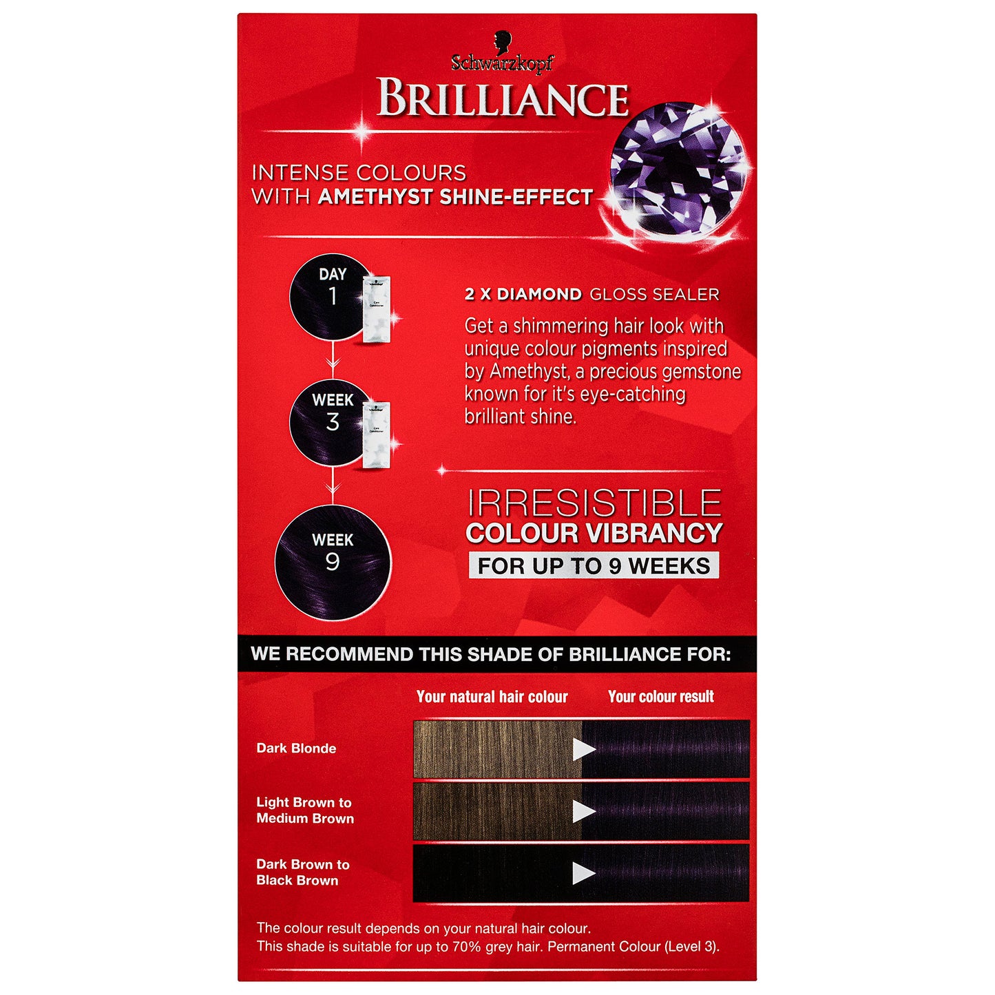 Schwarzkopf Brilliance Intense 03 Dark Amethyst - Hair Colour