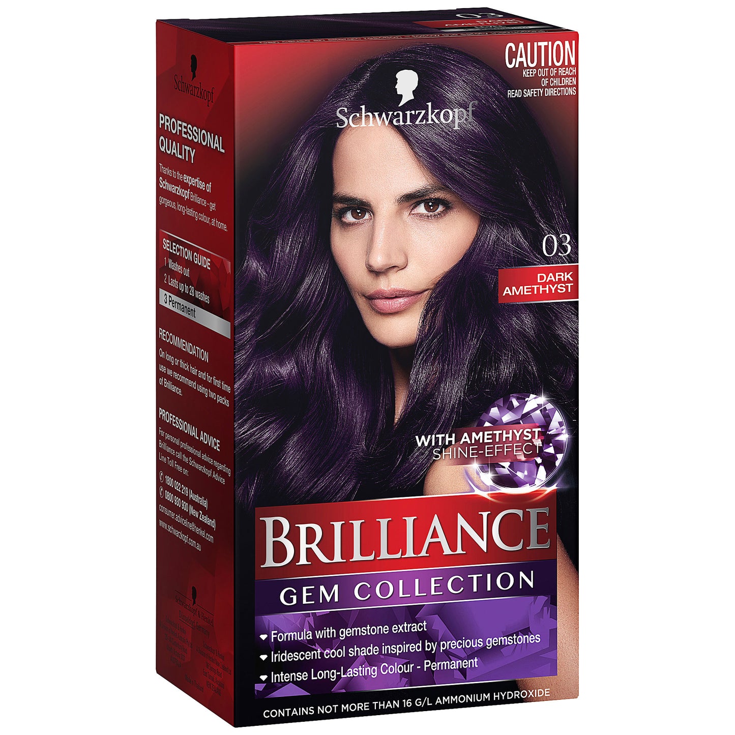 Schwarzkopf Brilliance Intense 03 Dark Amethyst - Hair Colour