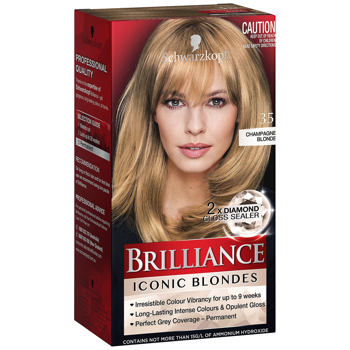 Schwarzkopf Brilliance Iconic Blondes 35 Champagne Blonde - Hair Colour