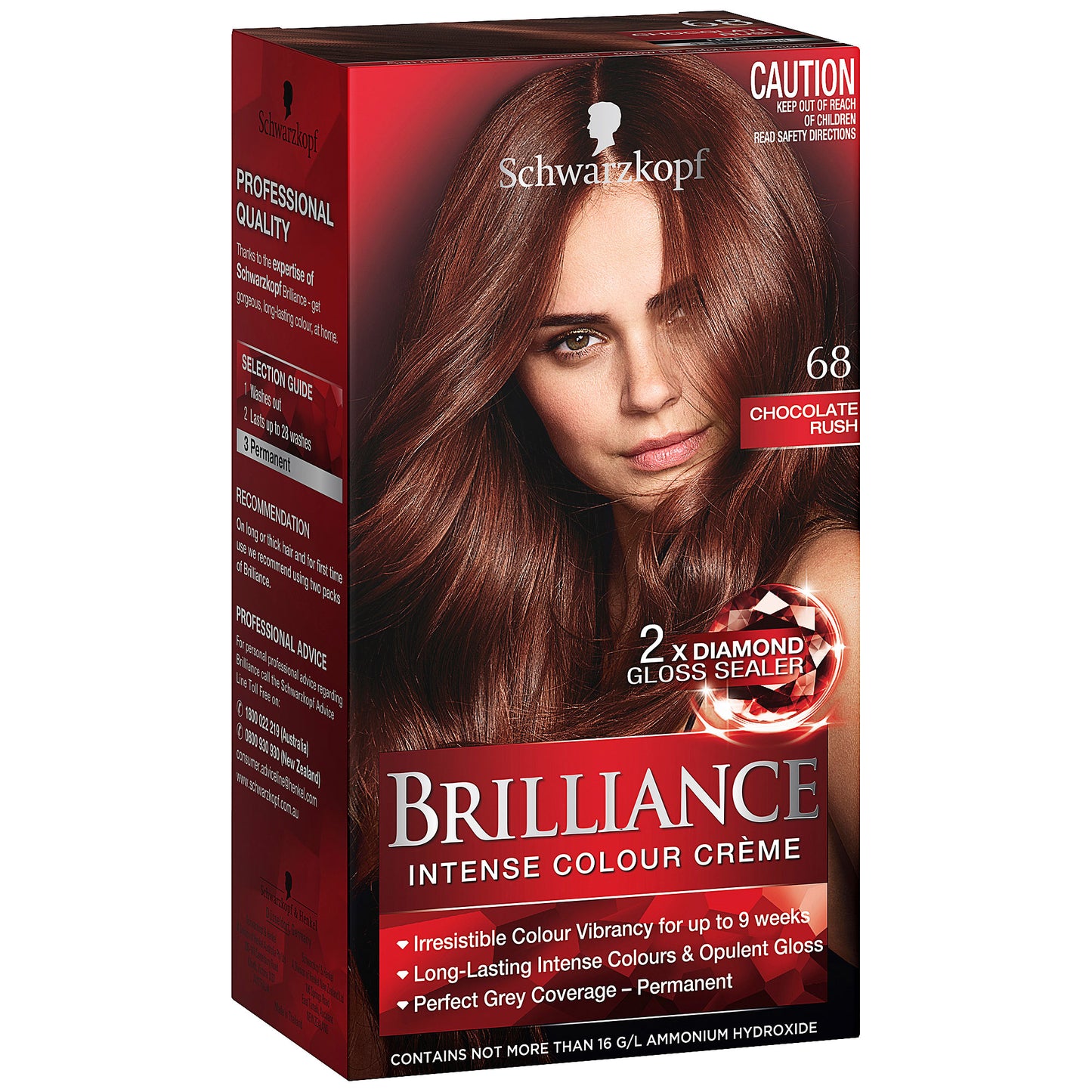 Schwarzkopf Brilliance Intense 68 Chocolate Rush - Hair Colour