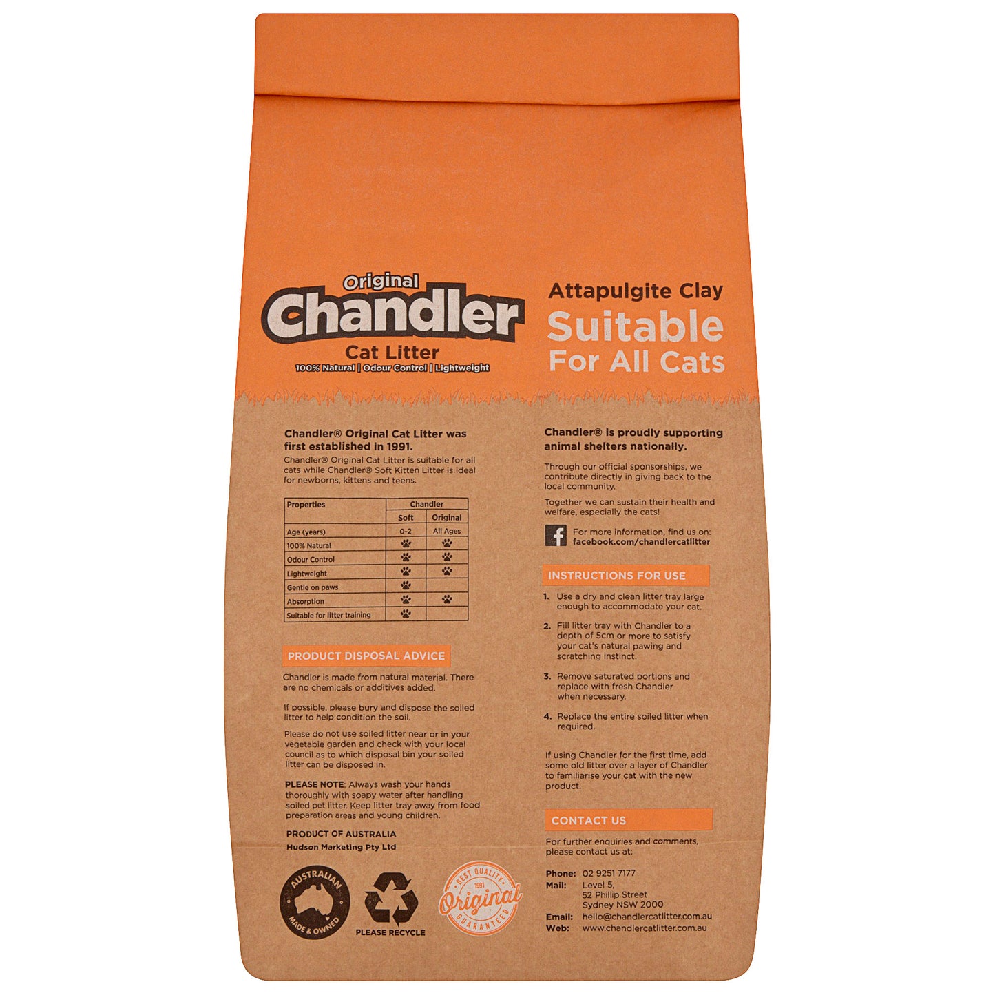 Chandler Cat Litter Clay 7L