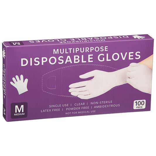 Multipurpose Disposable Gloves Medium 100pk