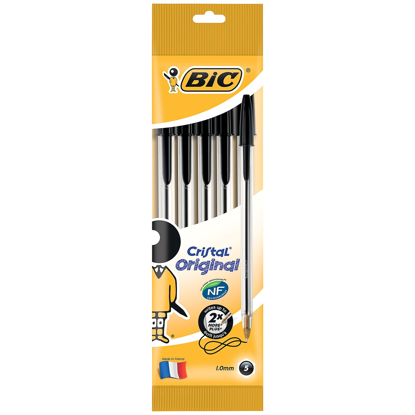 Bic Cristal Original Pen 5pk Black