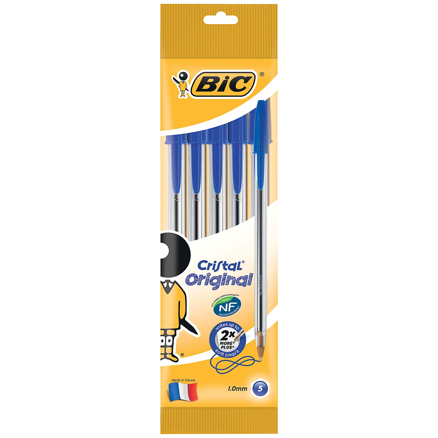 Bic Cristal Original Pen 5pk Blue