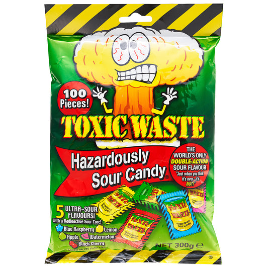 Toxic Waste Sour Candy Bag 300g