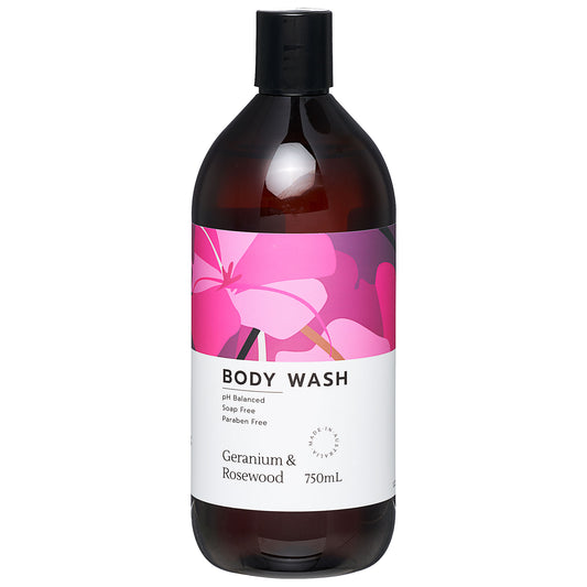 Body Wash Geranium & Rosewood 750mL