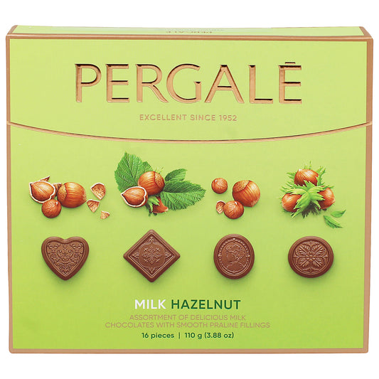 Pergalė Hazelnut Milk Chocolates 110g