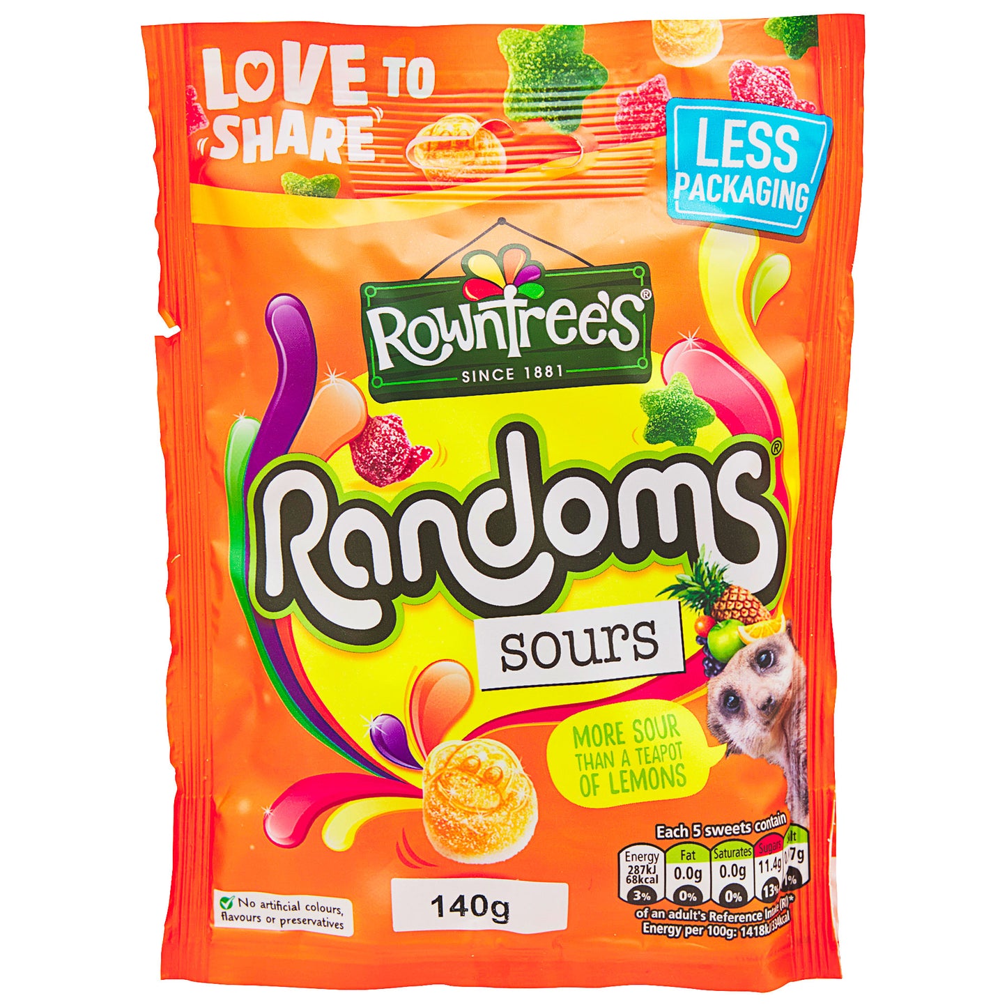 Rowntree's Randoms Sours Bag 140g