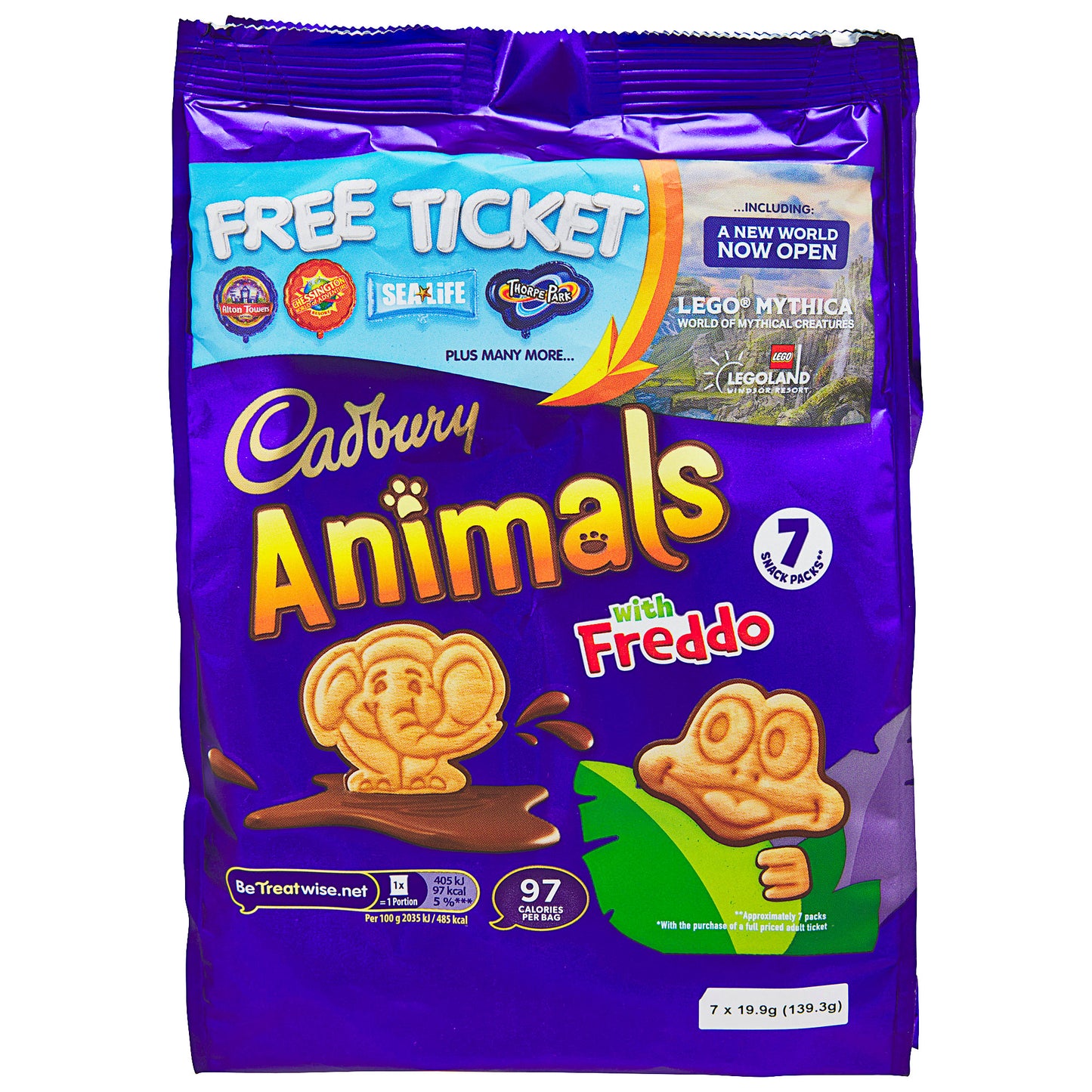 Cadbury Animals Mini Biscuits 139g