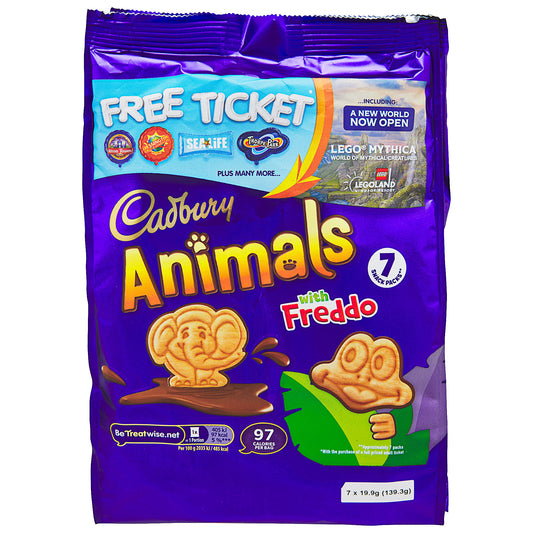 Cadbury Animals Mini Biscuits 139g